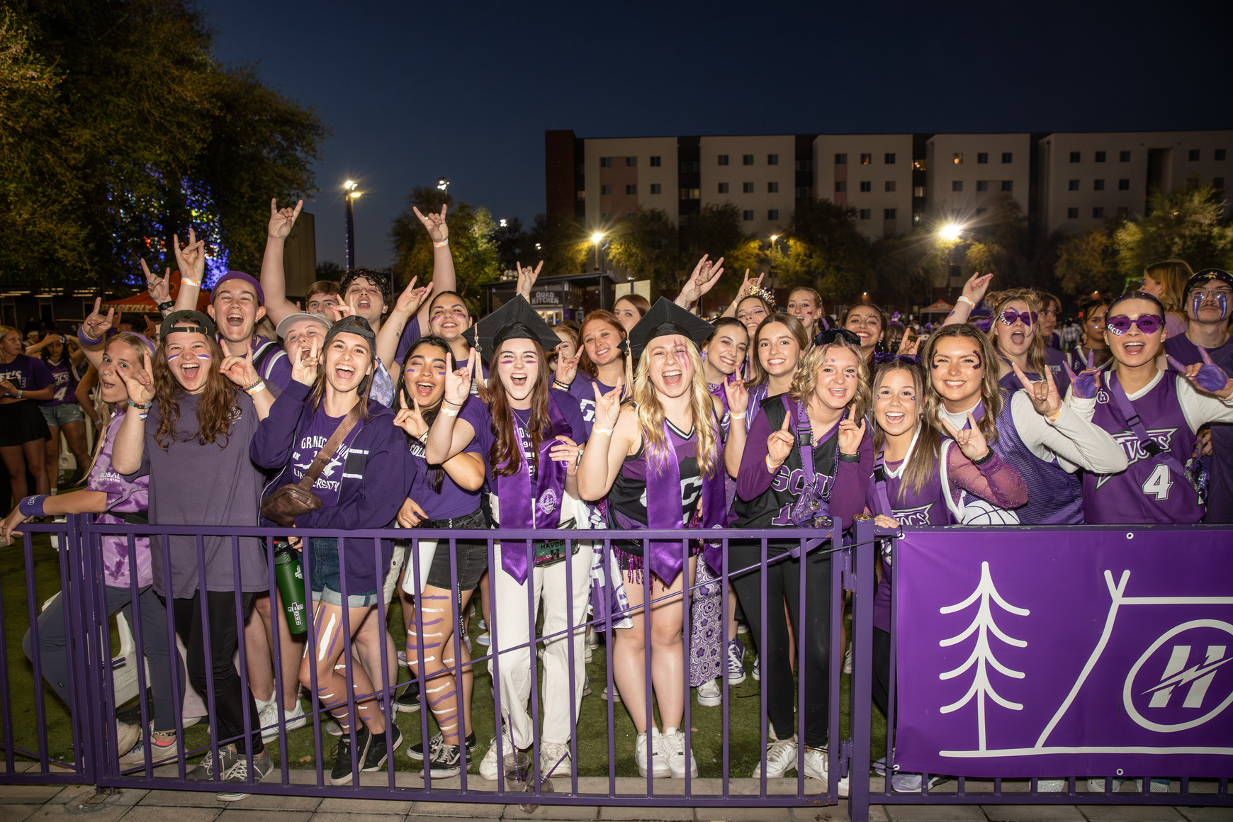 Alumni at tailgate during Homecoming weekend 2025.